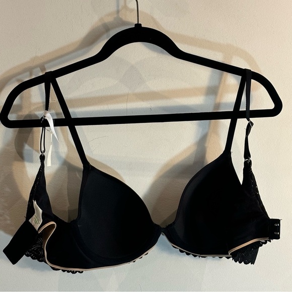 AERIE Sz 34C Bra Padded Lace Trim Underwire Full Coverage Adjustable NEW - Picture 6 of 11